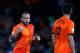 ROTTERDAM, NETHERLANDS - OCTOBER 12: John Heitinga (#3) and Klaas-Jan Huntelaar of Netherlands speak during the FIFA 2014 World Cup Qualifier between Netherlands and Andorra on October 12, 2012 in Rotterdam, Netherlands. (Photo by Dean Mouhtaropoulos/Ge