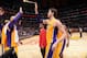 LOS ANGELES, CA - DECEMBER 20: Pau Gasol #16 of the Los Angeles Lakers celebrates following a game against the Minnesota Timberwolves at Staples Center on December 20, 2013 in Los Angeles, California. NOTE TO USER: User expressly acknowledges and agrees t