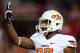 TUCSON, AZ - SEPTEMBER 08: Wide receiver Tracy Moore #87 of the Oklahoma State Cowboys celebrates after scoring on a 30 yard touchdown reception against the Arizona Wildcats during the first quarter of the college football game at Arizona Stadium on Sept