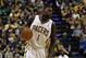 Dec 31, 2013; Indianapolis, IN, USA; Indiana Pacers shooting guard Lance Stephenson (1) dribbles the ball during the third quarter against the Cleveland Cavaliers at Bankers Life Fieldhouse. The Pacers won 91-76. Mandatory Credit: Pat Lovell-USA TODAY S