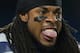 TORONTO, ON - DECEMBER 16: Richard Sherman #25 of the Seattle Seahawks warms up before playing an NFL game against the Buffalo Bills at Rogers Centre on December 16, 2012 in Toronto, Ontario. (Photo by Tom Szczerbowski/Getty Images)