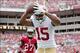 Dec 15, 2013; Tampa, FL, USA; San Francisco 49ers wide receiver Michael Crabtree (15) catches a touchdown pass during the first quarter of the game against the Tampa Bay Buccaneers at Raymond James Stadium. Mandatory Credit: Rob Foldy-USA TODAY Sports