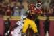 LOS ANGELES, CA - NOVEMBER 03: Wide receiver Marquise Lee #9 of the USC Trojans make a three yard touchdown catch over cornerback Ifo Ekpre-Olomu #14 of the Oregon Ducks with five seconds remaining in the game at the Los Angeles Memorial Coliseum on Nove