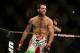 Apr 20, 2013; San Jose, CA, USA; Matt Brown celebrates after defeating Jordan Mein (not pictured) during the welterweight bout of the UFC on Fuel TV at HP Pavilion. Mandatory Credit: Kyle Terada-USA TODAY Sports