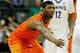 Dec 1, 2013; Lake Buena Vista, FL, USA; Oklahoma State Cowboys guard Marcus Smart (33) defends against the Memphis Tigers during the second half at ESPN Wide World of Sports. Memphis Tigers defeated the Oklahoma State Cowboys 73-68. Mandatory Credit: Kim