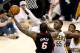 INDIANAPOLIS, IN - MAY 26: LeBron James #6 of the Miami Heat goes up against Roy Hibbert #55 of the Indiana Pacers during Game Three of the Eastern Conference Finals at Bankers Life Fieldhouse on May 26, 2013 in Indianapolis, Indiana. NOTE TO USER: User