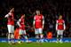 LONDON, ENGLAND - DECEMBER 08: A dejected Olivier Giroud and Mesut Oezil of Arsenal prepare to restart after Gerard Deulofeu of Everton (not pictured) equalised during the Barclays Premier League match between Arsenal and Everton at Emirates Stadium on De