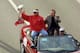 TAMPA, FL - JANUARY 28: Head Coach Jon Gruden of the Tampa Bay Buccaneers rides with team Owner/President Malcolm Glazer during a victory parade on January 28, 2003 in Tampa, Florida. The Buccaneers defeated the Oakland Raiders 48-21 in Super Bowl XXXVII