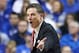 LEXINGTON, KY - DECEMBER 28: Rick Pitino the head coach of the Louisville Cardinals gives instructions to his team during the game against the Kentucky Wildcats at Rupp Arena on December 28, 2013 in Lexington, Kentucky. (Photo by Andy Lyons/Getty Images