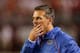 TUSCALOOSA, AL - OCTOBER 02: Head coach Urban Meyer of the Florida Gators looks on from the sidelines during their game against the Alabama Crimson Tide at Bryant-Denny Stadium on October 2, 2010 in Tuscaloosa, Alabama. (Photo by Kevin C. Cox/Getty Imag