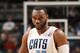 CHARLOTTE, NC - NOVEMBER 11: Al Jefferson #25 of the Charlotte Bobcats looks on during the game against the Atlanta Hawks at the Time Warner Cable Arena on November 11, 2013 in Charlotte, North Carolina. NOTE TO USER: User expressly acknowledges and agr