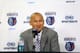 CHARLOTTE, NC - JUNE 28: Rich Cho, General Manager of the Charlotte Bobcats speaks with the media during a press conference introducing Cody Zeller to the media at the Time Warner Cable Arena on June 28, 2013 in Charlotte, North Carolina. NOTE TO USER:
