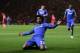 SOUTHAMPTON, ENGLAND - JANUARY 01: Willian of Chelsea celebrates after scoring his team's second goal during the Barclays Premier League match between Southampton and Chelsea at St Mary's Stadium on January 1, 2014 in Southampton, England. (Photo by War