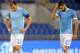 ROME, ITALY - NOVEMBER 03: Stefan Radu (L) and Antonio Candreva of S.S. Lazio appear dejected after the Serie A match between S.S. Lazio and Genoa CFC at Stadio Olimpico on November 3, 2013 in Rome, Italy. (Photo by Paolo Bruno/Getty Images)