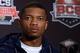 Jan 2, 2014; Newport Beach, CA, USA; Auburn Tigers quarterback Nick Marshall at the 2014 BCS National Championship press conference at Newport Beach Marriott. Mandatory Credit: Kirby Lee-USA TODAY Sports