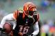 Dec 29, 2013; Cincinnati, OH, USA; Cincinnati Bengals wide receiver Andrew Hawkins (16) against the Baltimore Ravens at Paul Brown Stadium. Bengals defeated the Ravens 34-17. Mandatory Credit: Andrew Weber-USA TODAY Sports