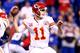 INDIANAPOLIS, IN - JANUARY 04: Quarterback Alex Smith #11 of the Kansas City Chiefs passes against the Indianapolis Colts during a Wild Card Playoff game at Lucas Oil Stadium on January 4, 2014 in Indianapolis, Indiana. (Photo by Andy Lyons/Getty Images