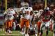 Jan 3, 2014; Miami Gardens, FL, USA; Clemson Tigers quarterback Tajh Boyd (10) runs for a touchdown past Ohio State Buckeyes cornerback Armani Reeves (26) in the first half of the 2014 Orange Bowl college football game at Sun Life Stadium. Mandatory Credi