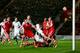 SOUTHAMPTON, ENGLAND - JANUARY 04: Kevin Long of Burnley (28) scores their third goal during the FA Cup with Budweiser Third round match between Southampton and Burnley at St Mary's Stadium on January 4, 2014 in Southampton, England. (Photo by Paul Gilh