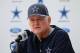 OXNARD, CA - AUGUST 14: Head coach Wade Phillips addresses the media during Dallas Cowboys Training Camp at the Marriott Residence Inn Oxnard River Ridge on August 14, 2010 in Oxnard, California. (Photo by Jeff Gross/Getty Images)