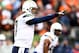 CINCINNATI, OH - JANUARY 05: Quarterback Philip Rivers #17 of the San Diego Chargers calls a play against the Cincinnati Bengals during a Wild Card Playoff game at Paul Brown Stadium on January 5, 2014 in Cincinnati, Ohio. (Photo by Andy Lyons/Getty Imag