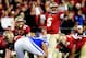 CHARLOTTE, NC - DECEMBER 07: Quarterback Jameis Winston #5 of the Florida State Seminoles calls a play against the Duke Blue Devils during the ACC Championship game at Bank of America Stadium on December 7, 2013 in Charlotte, North Carolina. (Photo by G