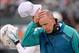 Dec 1, 2013; East Rutherford, NJ, USA; Miami Dolphins head coach Joe Philbin during the game against the New York Jets at MetLife Stadium. Mandatory Credit: Robert Deutsch-USA TODAY Sports