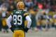 GREEN BAY, WI - DECEMBER 08: James Jones #89 of the Green Bay Packers watches as Sean Weatherspoon of the Atlanta Falcons scores a touchdown after an interception at Lambeau Field on December 8, 2013 in Green Bay, Wisconsin. (Photo by Jonathan Daniel/Gett