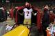 GREEN BAY, WI - JANUARY 05: Colin Kaepernick #7 of the San Francisco 49ers warms up on the sideline during their NFC Wild Card Playoff game against the Green Bay Packers at Lambeau Field on January 5, 2014 in Green Bay, Wisconsin. (Photo by Jonathan Dan