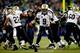 SEATTLE, WA - DECEMBER 02: Quarterback Drew Brees #9 of the New Orleans Saints drops back against the Seattle Seahawks during a game at CenturyLink Field on December 2, 2013 in Seattle, Washington. (Photo by Jonathan Ferrey/Getty Images)
