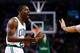 BOSTON, MA - DECEMBER 11: Jordan Crawford #27 of the Boston Celtics argues with a referee in the second half against the Los Angeles Clippers during the game at TD Garden on December 11, 2013 in Boston, Massachusetts. NOTE TO USER: User expressly acknowle