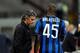 MILAN, ITALY - OCTOBER 03: FC Inter Head Coach Jose Mourinho and Mario Balotelli during the Serie A match between FC Internazionale Milano and Udinese Calcio at Stadio Giuseppe Meazza on October 3, 2009 in Milan, Italy. (Photo by Claudio Villa/Getty Ima