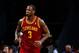 Jan 4, 2014; Brooklyn, NY, USA; Cleveland Cavaliers shooting guard Dion Waiters (3) reacts after scoring during the third quarter against the Brooklyn Nets at Barclays Center. Brooklyn Nets won 89-82. Mandatory Credit: Anthony Gruppuso-USA TODAY Sports