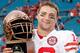 JACKSONVILLE, FL - JANUARY 1: Quarterback Joe Ganz #12 of the Nebraska Cornhuskers holds the MVP trophy following the Konica Minolta Gator Bowl against the Clemson Tigers at Jacksonville Municipal Stadium January 1, 2009 in Jacksonville, Florida. (Photo