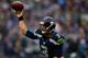 SEATTLE - DECEMBER 22: Russell Wilson #3 of the Seattle Seahawks throws against the Arizona Cardinals on December 22, 2013 at CenturyLink Field in Seattle, Washington. (Photo by Jonathan Ferrey/Getty Images)