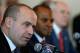 HOUSTON, TX - JANUARY 03: (L-R) Bill O'Brien speaks to the media after being introduced as the new head coach of the Houston Texans alongside general manager Rick Smith and team owner Bob Mcnair at a press conference at Reliant Stadium on January 3, 2014
