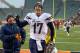 CINCINNATI, OH - JANUARY 05: Philip Rivers #17 of the San Diego Chargers celebrates as he runs off the field after the NFL wild card playoff game against the Cincinnati Bengals at Paul Brown Stadium on January 5, 2014 in Cincinnati, Ohio. (Photo by Andy