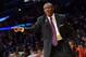 LOS ANGELES, CA - DECEMBER 8: Dwane Casey of the Toronto Raptors during a game against the Los Angeles Lakers on December 8, 2013 at STAPLES Center in Los Angeles, California. NOTE TO USER: User expressly acknowledges and agrees that, by downloading and/o