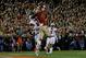 PASADENA, CA - JANUARY 06: Wide receiver Kelvin Benjamin #1 of the Florida State Seminoles catches a 2-yard pass for a touchdown to take a 33-31 lead in the final moments of the fourth quarter during the 2014 Vizio BCS National Championship Game at the R