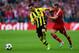 LONDON, ENGLAND - MAY 25: Franck Ribery of Bayern Muenchen (R) in action with Ilkay Gundogan of Borussia Dortmund during the UEFA Champions League final match between Borussia Dortmund and FC Bayern Muenchen at Wembley Stadium on May 25, 2013 in London,