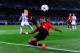SAN SEBASTIAN, SPAIN - NOVEMBER 05: Patrice Evra of Manchester United clears the ball during the UEFA Champions League Group A match between Real Sociedad de Futbol and Manchester United at Estadio Anoeta on November 5, 2013 in San Sebastian, Spain. (Ph