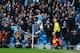 MANCHESTER, ENGLAND - NOVEMBER 24: Jesus Navas of Manchester City celebrates scoring the opening goal during the Barclays Premier League match between Manchester City and Tottenham Hotspur at Etihad Stadium on November 24, 2013 in Manchester, England. (P