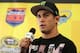 AVONDALE, AZ - NOVEMBER 11: Ultimate Fighting Championship Bantamweight fighter Dominick Cruz speaks to the media prior to the NASCAR Sprint Cup Series AdvoCare 500 at Phoenix International Raceway on November 11, 2012 in Avondale, Arizona. (Photo by To