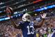 INDIANAPOLIS, IN - OCTOBER 06: T.Y. Hilton #13 of the Indianapolis Colts celebrates after scoring a touchdown during a game against the Seattle Seahawks at Lucas Oil Stadium on October 6, 2013 in Indianapolis, Indiana. (Photo by Jonathan Moore/Getty Ima