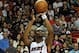 Jan 5, 2014; Miami, FL, USA; Miami Heat center Chris Bosh (1) shoots against Toronto Raptors during the second half at American Airlines Arena. Miami won 102-97. Mandatory Credit: Steve Mitchell-USA TODAY Sports