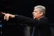 NEWCASTLE UPON TYNE, ENGLAND - DECEMBER 29: Arsene Wenger, manager of Arsenal makes his point during the Barclays Premier League match between Newcastle United and Arsenal at St James' Park on December 29, 2013 in Newcastle upon Tyne, England. (Photo by