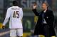 MILAN, ITALY - MARCH 15: Mario Balotelli receives instruction from Jose Mourinho of Inter during the Serie A match between Inter and Fiorentina at the Meazza Stadio on March 15, 2009 in Milan, Italy. (Photo by New Press/Getty Images)