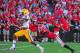 An LSU receiver gets by Swann.