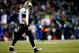 SEATTLE, WA - DECEMBER 02: Quarterback Drew Brees #9 of the New Orleans Saints walks to the sideline against the Seattle Seahawks during a game at CenturyLink Field on December 2, 2013 in Seattle, Washington. (Photo by Jonathan Ferrey/Getty Images)