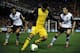 VALENCIA, SPAIN - JANUARY 07: Diego Costa of Atletico de Madrid controls the ball during the Copa del Rey round of 16 first leg match between Valencia CF and Atletico de Madrid at Estadio Mestalla on January 07, 2014 in Valencia, Spain. (Photo by Manuel